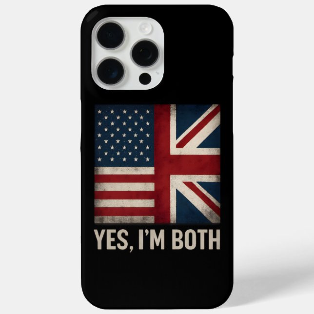 Ja, ich bin beide amerikanische britische Flaggen  Case-Mate iPhone Hülle (Rückseite)
