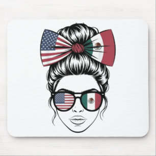 Ja, ich bin beide stolz auf die mexikanische Flagg Mousepad