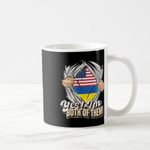 Ja, ich bin beides, Doppelstaatsbürgerschaft Ukrai Kaffeetasse