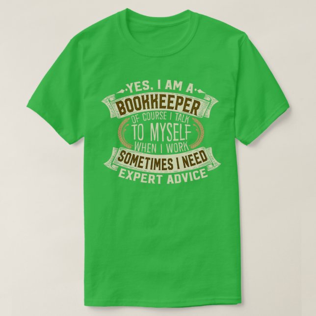 Ja, ich bin Buchhalter Funny Job Phrase Design T-Shirt (Design vorne)