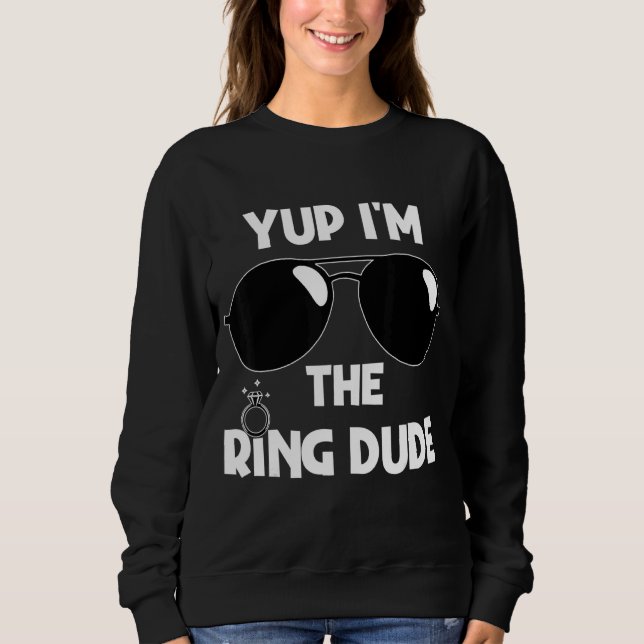 Ja, ich bin der Ring Typ Ring Bearer Wedding Ring  Sweatshirt (Vorderseite)