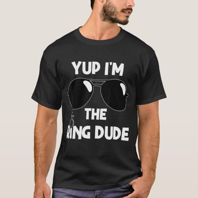 Ja, ich bin der Ring Typ Ring Bearer Wedding Ring  T-Shirt (Vorderseite)