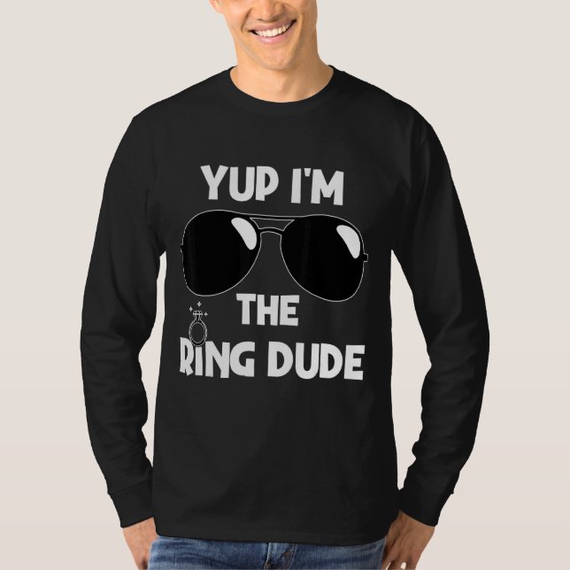 Ja, ich bin der Ring Typ Ring Bearer Wedding Ring  T-Shirt (Vorderseite)