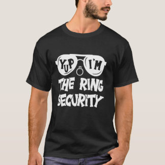 Ja, ich bin der Ringträger Hochzeitssicherheits Mä T-Shirt