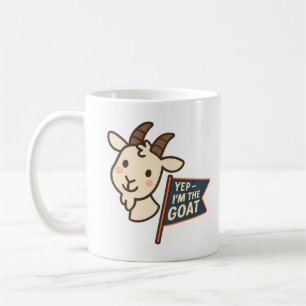 Ja, ich bin die Gans Cute Lustige Ziegenkopf-Desig Kaffeetasse
