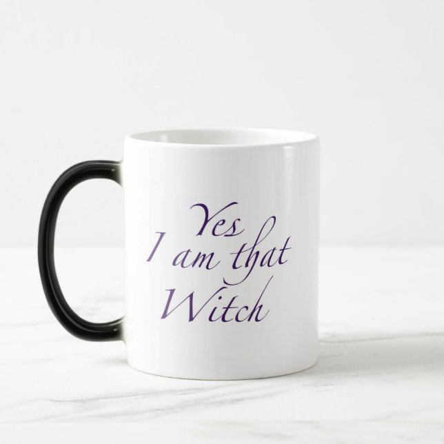 Ja, ich bin die Hexe (rechtshändig) Morphing Tasse (Links)
