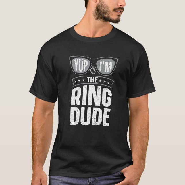 Ja, ich bin die Ring Typ Bear Hochzeit T-Shirt (Vorderseite)