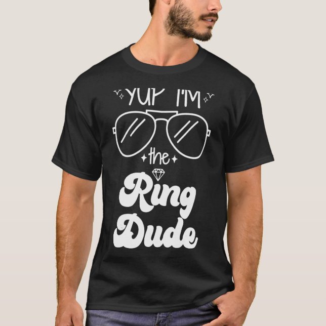 Ja, ich bin die Ring Typ Bear Wedding Party T-Shirt (Vorderseite)