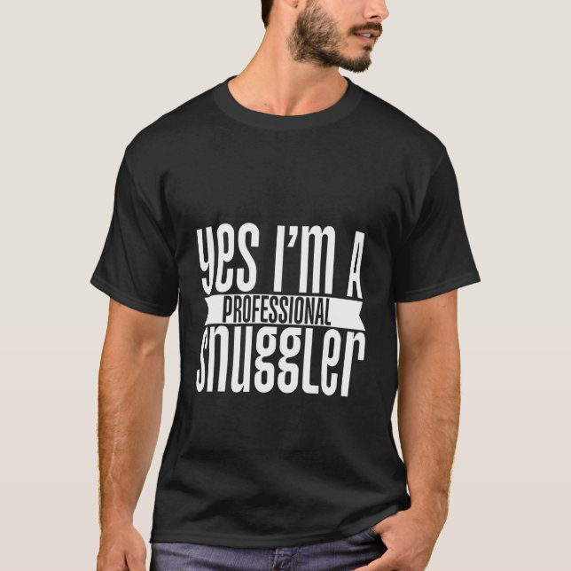 Ja, ich bin ein Beruflicher Schnurrbart T-Shirt (Vorderseite)