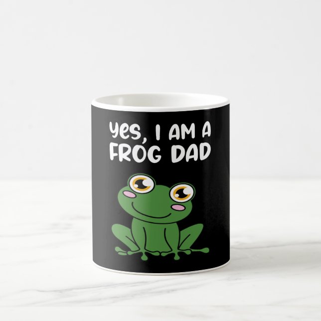 Ja, ich bin ein Frosch-Vater Kaffeetasse (Mittel)