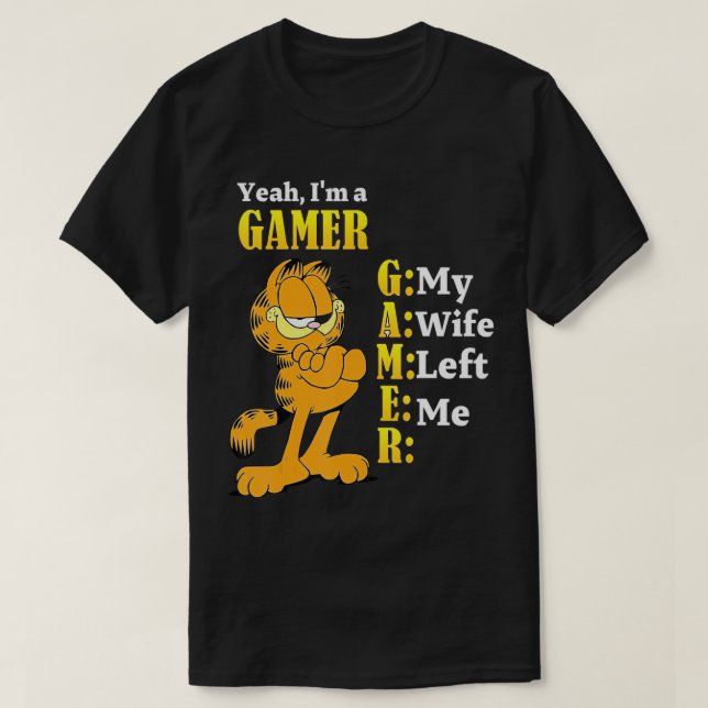 Ja, ich bin ein Gamer, den meine Ehefrau mir verla T-Shirt (Design vorne)