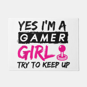 Ja, ich bin ein Gamer Girl Gaming Girl Fußmatte