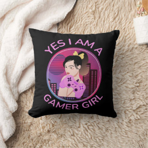 JA, ICH BIN EIN GAMER-MÄDCHEN KISSEN