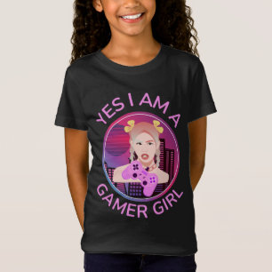 JA, ICH BIN EIN GAMER-MÄDCHEN T-Shirt