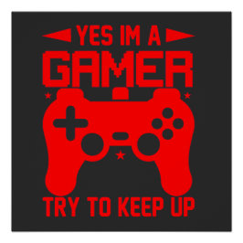 JA, ICH BIN EIN GAMER POSTER