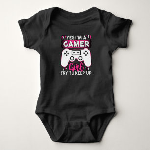 Ja, ich bin ein Gamermädchen, Behalt mal auf   Vid Baby Strampler