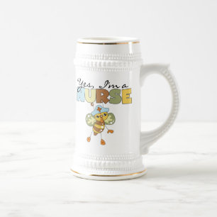 JA, ich bin ein Krankenpfleger-T - Shirt und Gesch Bierglas