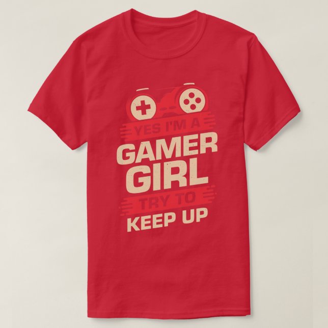 Ja, ich bin ein Mädchen, das Behalte T-Shirt (Design vorne)