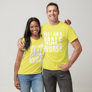 JA, ICH BIN EIN MÄNNLICHER KRANKENVERKEHR T - Shir T-Shirt