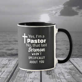 Ja, ich bin ein Pastor, Predigt nicht über dich lu Tasse