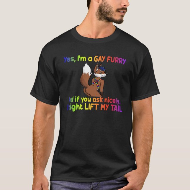 Ja, ich bin ein Schwulenwut und du Frage nett LGBT T-Shirt (Vorderseite)