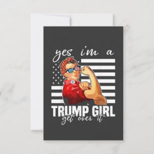 Ja, ich bin ein Trump-Mädchen, das Trump-Mädchen ü Einladung