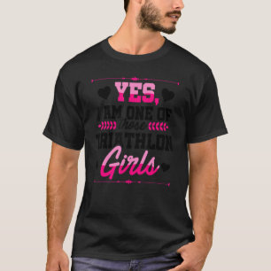 Ja, ich bin eine dieser Triathlon Girls, die schwi T-Shirt