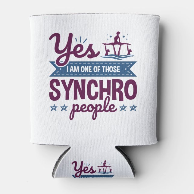 Ja, ich bin einer dieser Synchro-Leute, die schwim Dosenkühler (Vorderseite)