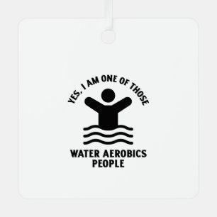 Ja, ich bin einer dieser Wasseraerobic-Schwimmer Ornament Aus Metall