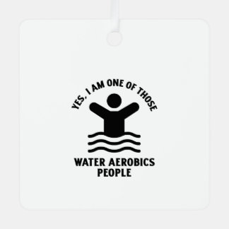 Ja, ich bin einer dieser Wasseraerobic-Schwimmer Ornament Aus Metall