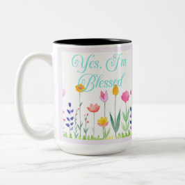 Ja, ich bin gesegnet zweifarbige tasse