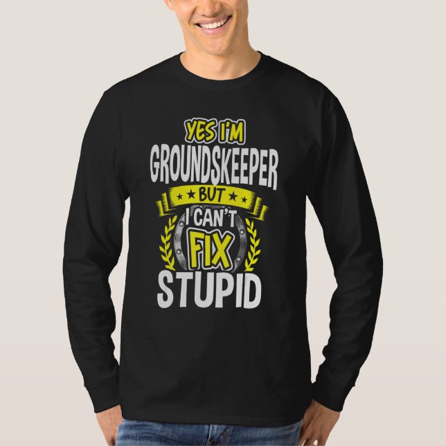 Ja, ich bin Groundskeeper T-Shirt (Vorderseite)