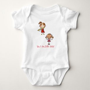 Ja, ich bin kleiner Künstler Baby Bodysuit Baby Strampler