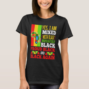 Ja, ich bin mit Schwarz gemischt T-Shirt