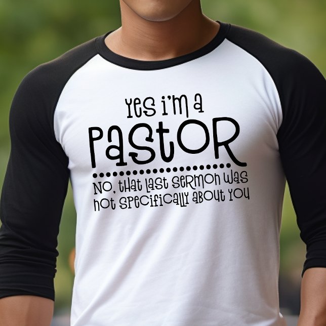 Ja, ich bin Pastor Funny Christlich T-Shirt (Von Creator hochgeladen)