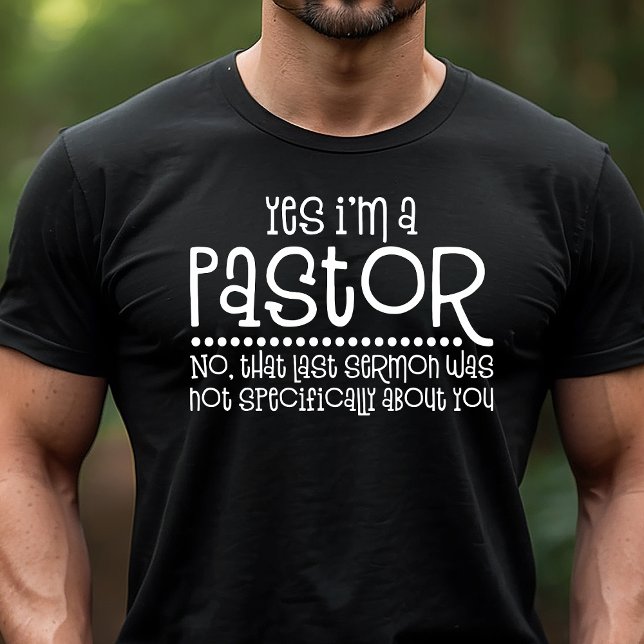 Ja, ich bin Pastor Funny Religious Sermon Tri-Blend Shirt (Von Creator hochgeladen)