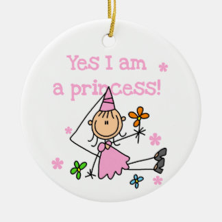 Ja, ich bin Prinzessin Keramikornament