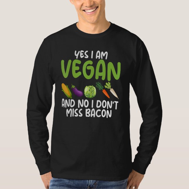 Ja, ich bin Vegetarier Nein, ich kann nicht Miss B T-Shirt (Vorderseite)