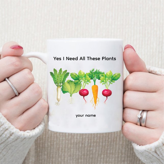 Ja, ich brauche all diese Pflanze / Gemüsegärtner Tasse (Yes I Need All These Plants / Vegetable Gardener Mug)
