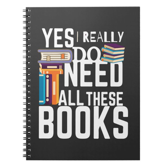 Ja, ich brauche wirklich all diese Bücher (Vorderseite)