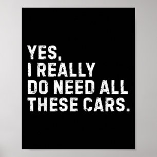 Ja, ich brauche wirklich all diese lustigen Auto-E Poster