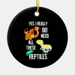 Ja, ich brauche wirklich alle Reptilien Keramik Ornament