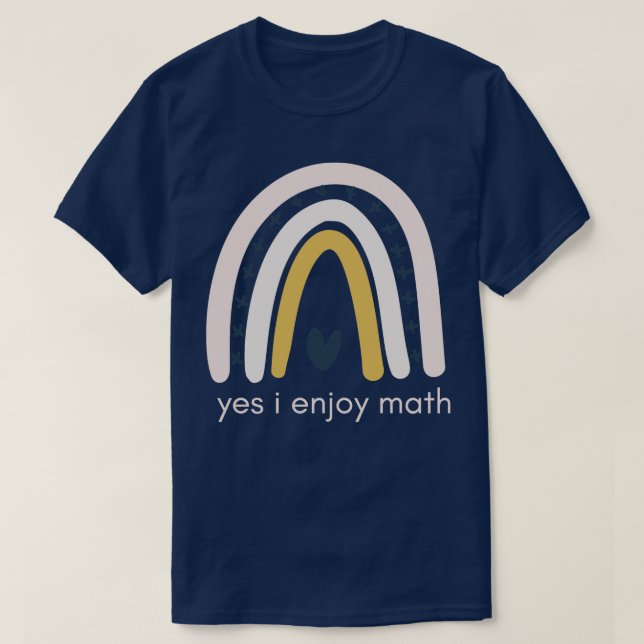 Ja Ich genieße Mathematik T-Shirt (Design vorne)