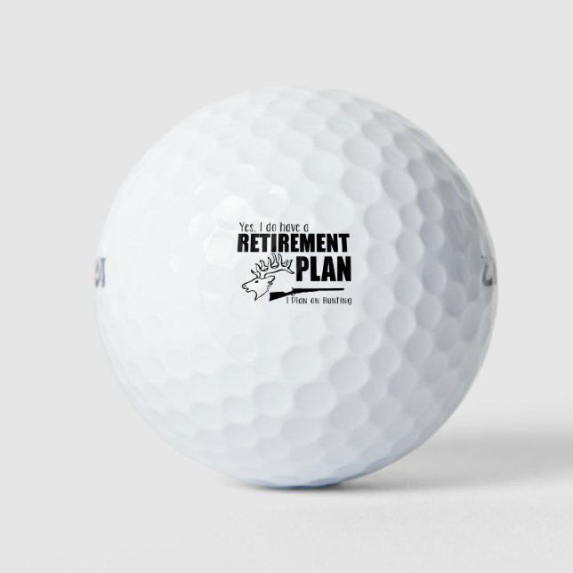 Ja, ich habe einen Plan I für die Bejagung Golfball (Vorderseite)