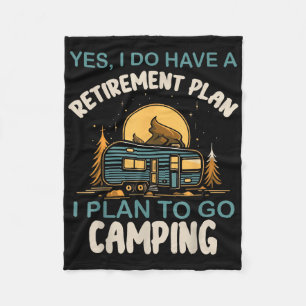 Ja, ich habe einen Rentenplan Camping Camper Ruhes Fleecedecke