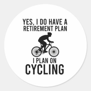 Ja, ich habe einen Rentenplan, den ich für Fahrra Runder Aufkleber