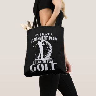 Ja, ich habe einen Rentenplan Golf Lustiger Golfer