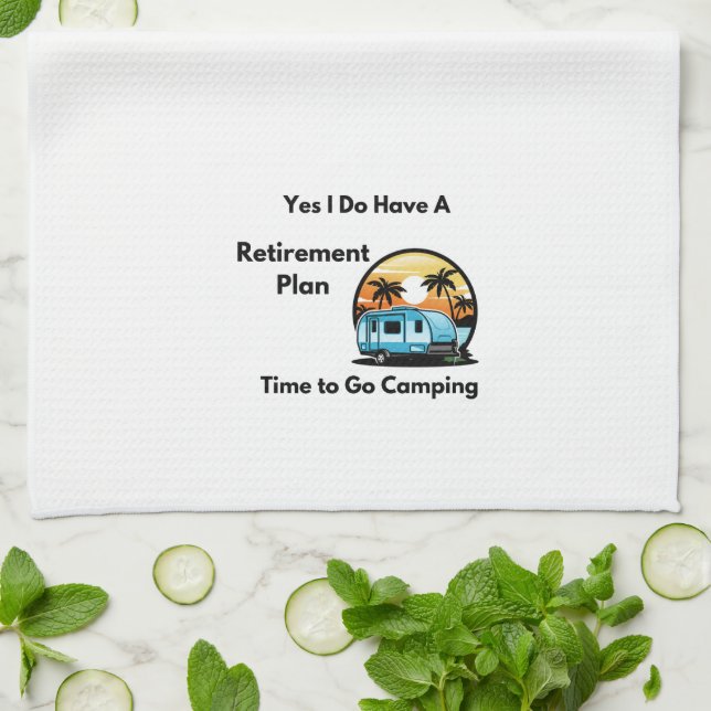 Ja, ich habe einen Ruhestandsplan für einen Geschirrtuch (Gefaltet)