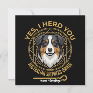 Ja, ich hörte dich lustiger dreifarbiger Australia Einladung
