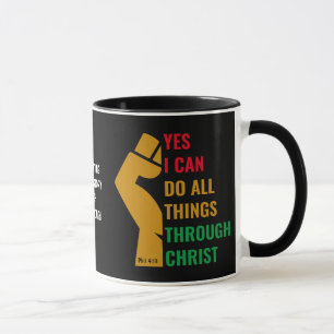 JA, ICH KANN DURCH CHRISTEN Phil 4:13 Christlich Tasse